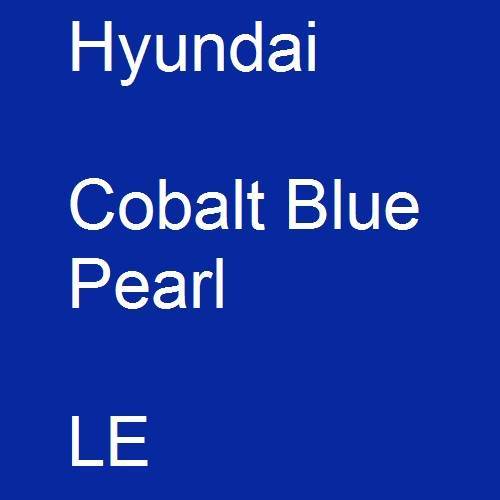 Hyundai, Cobalt Blue Pearl, LE.